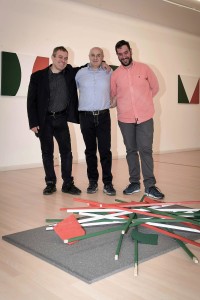 Leonardo Pappone - Leopapp - con Lorenzo Canova e Piernicola Maria Di Iorio curatori della mostra Made in Italy anno 2016 Campobasso-